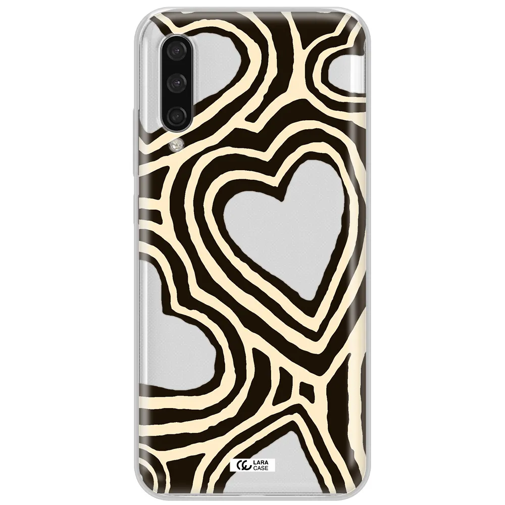Cute Hearts Xiaomi Mi A3 Clear Tpu Case
