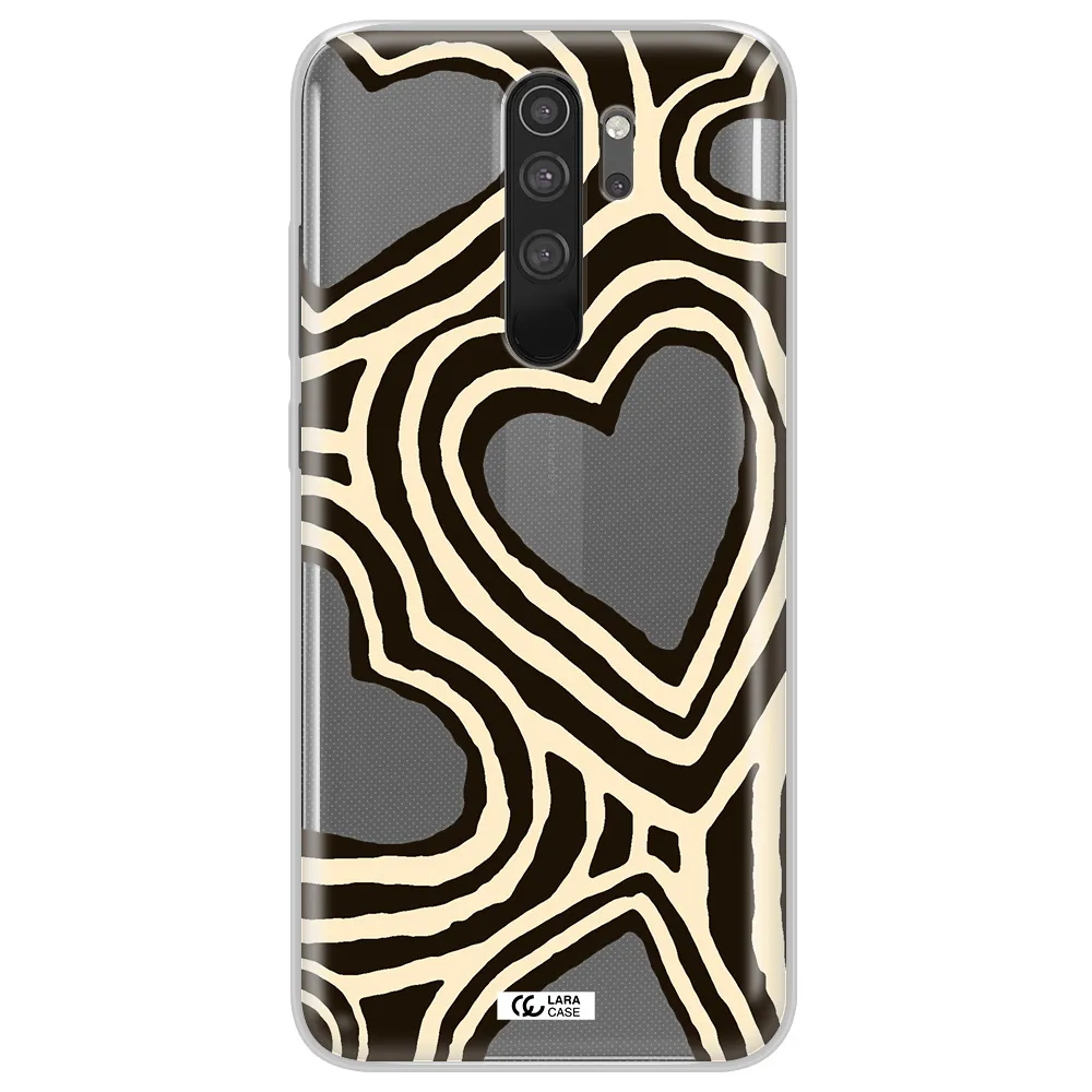 Cute Hearts Xiaomi Note 8 Pro Clear TPU Case