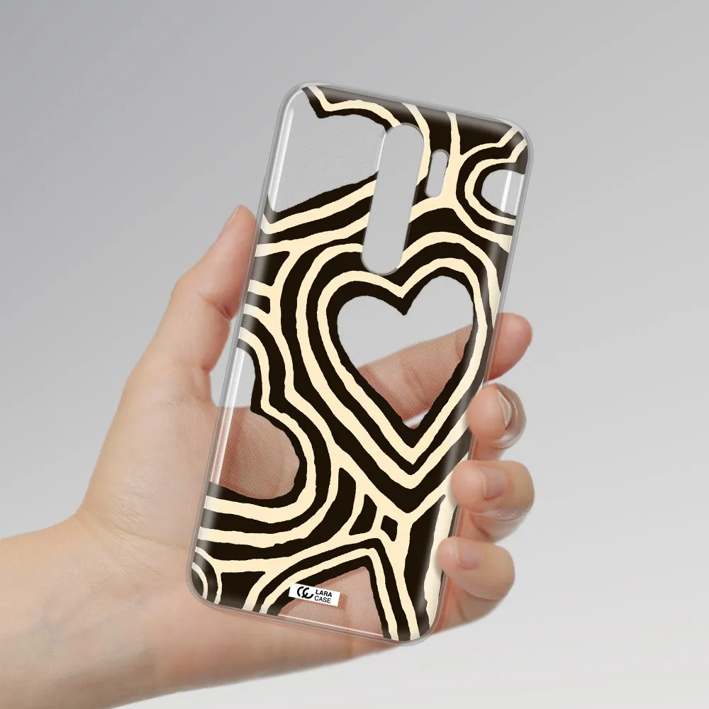 Cute Hearts Xiaomi Note 8 Pro Clear TPU Case