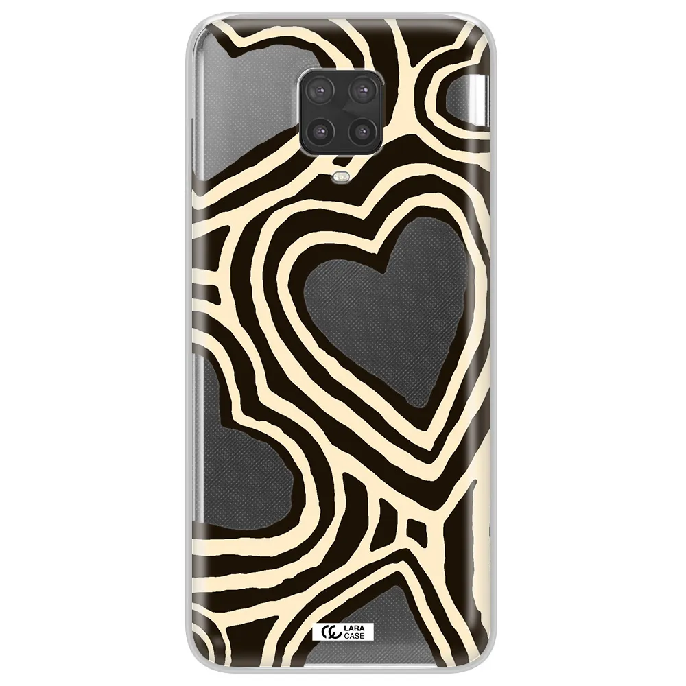 Cute Hearts Xiaomi Note 9 Pro Clear TPU Case