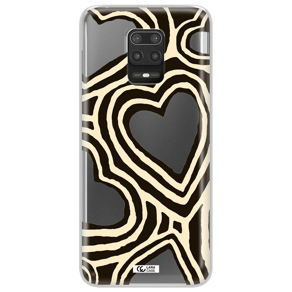 Cute Hearts Xiaomi Note 9S Clear TPU Case