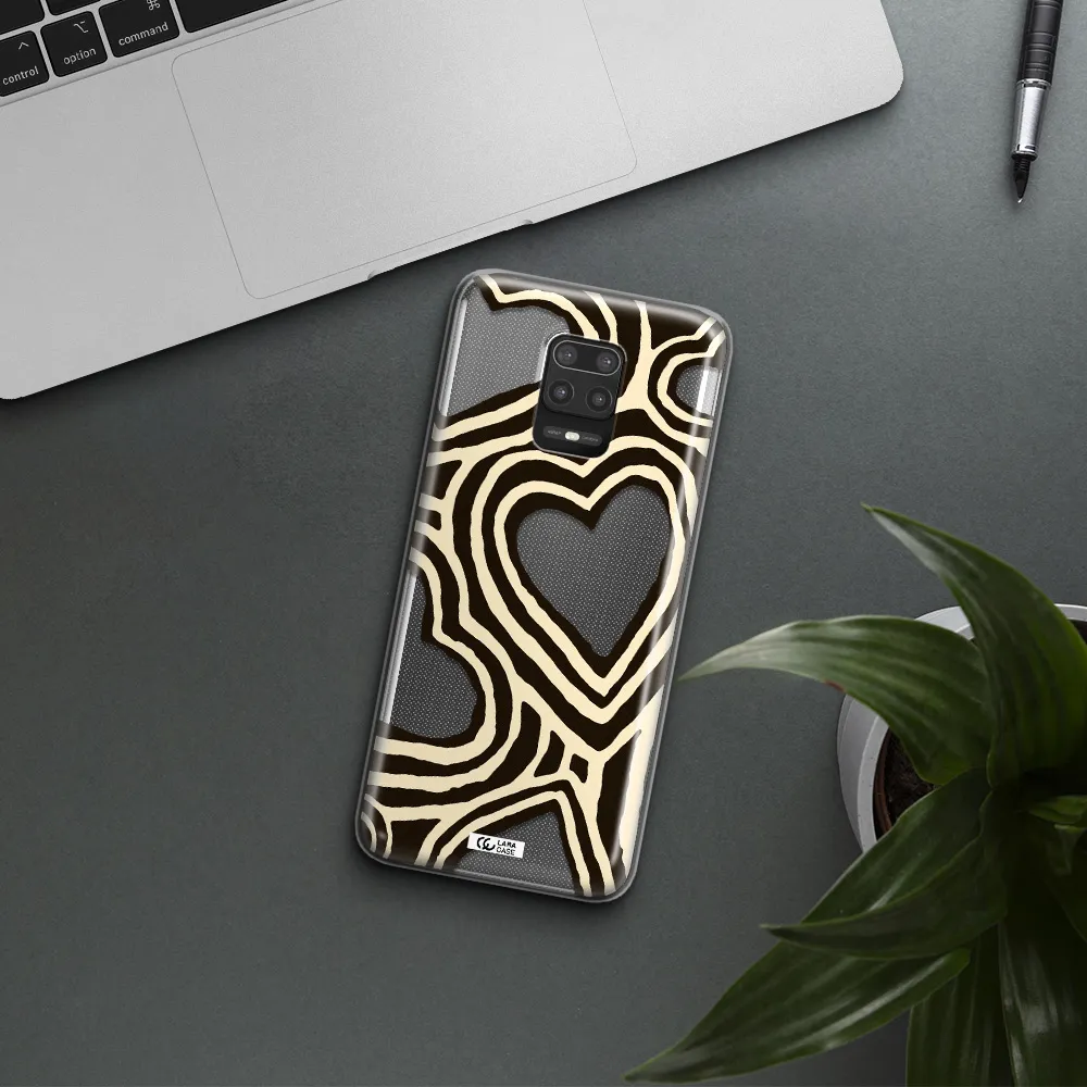 Cute Hearts Xiaomi Note 9S Clear TPU Case