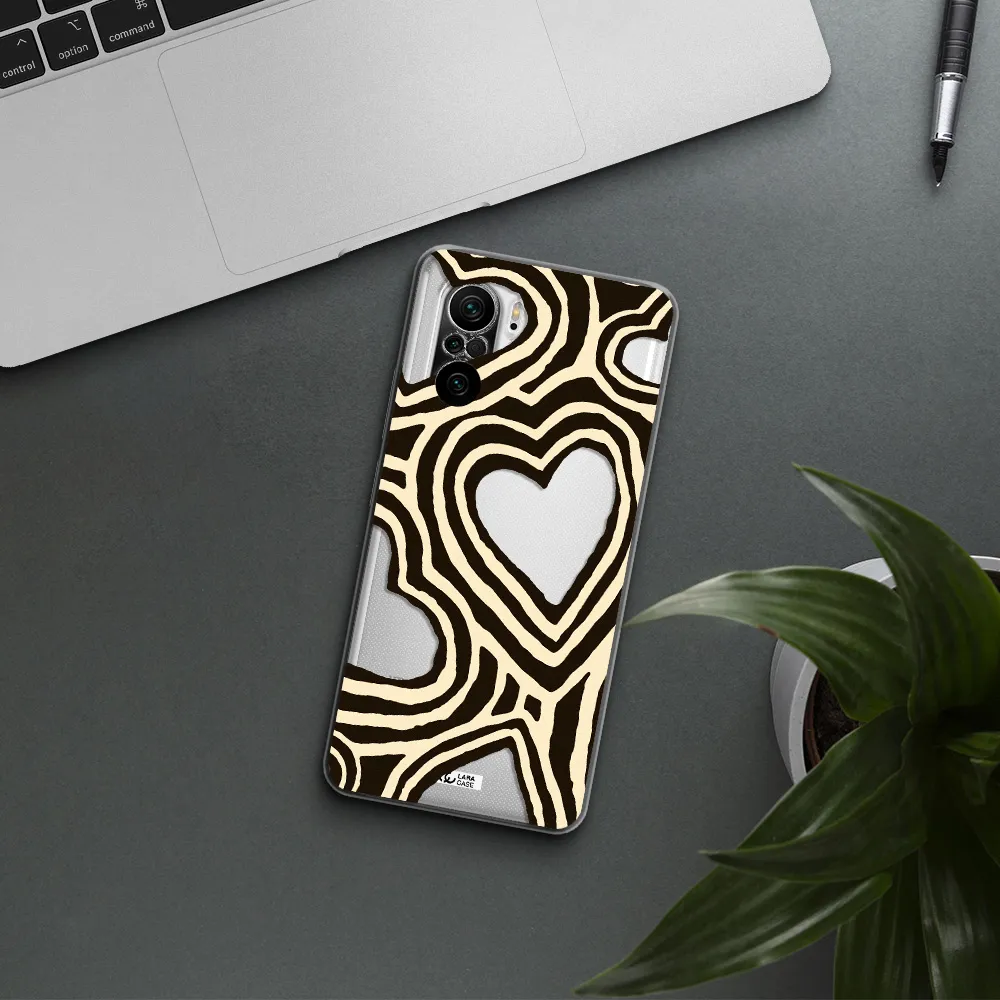 Cute Hearts Xiaomi Poco F3 Clear Tpu Case