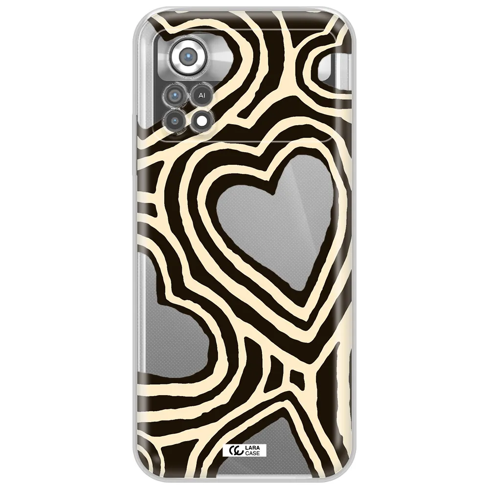 Cute Hearts Xiaomi Poco X4 Pro Clear TPU Case