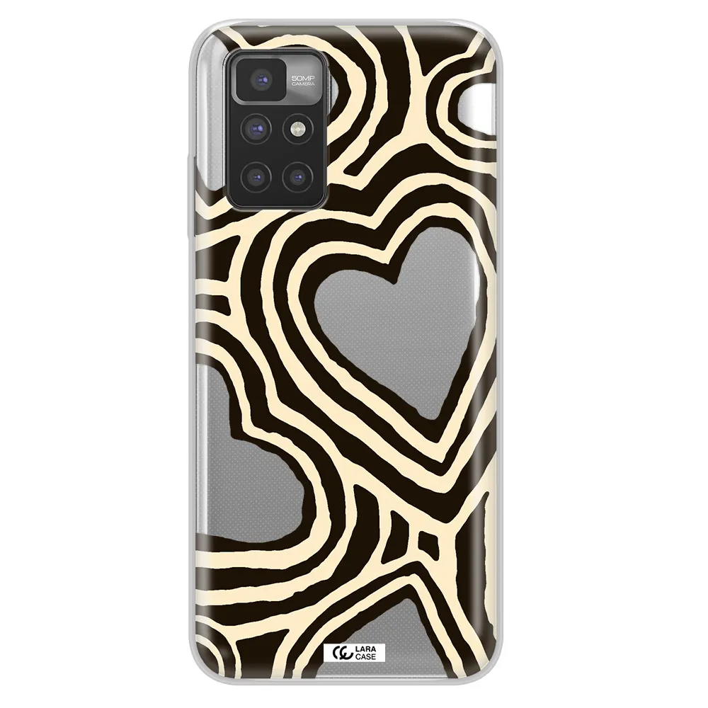 Cute Hearts Xiaomi Redmi 10 Clear TPU Case