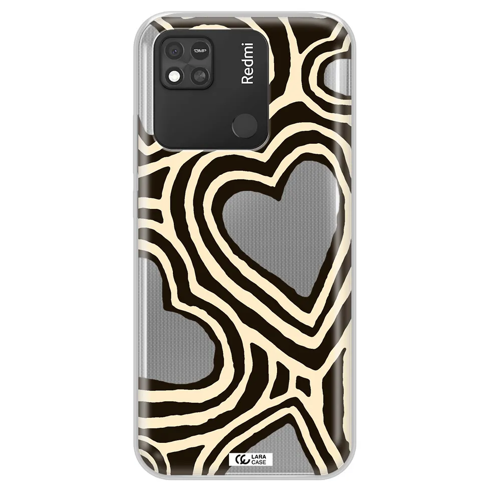 Cute Hearts Xiaomi Redmi 10A Clear TPU Case