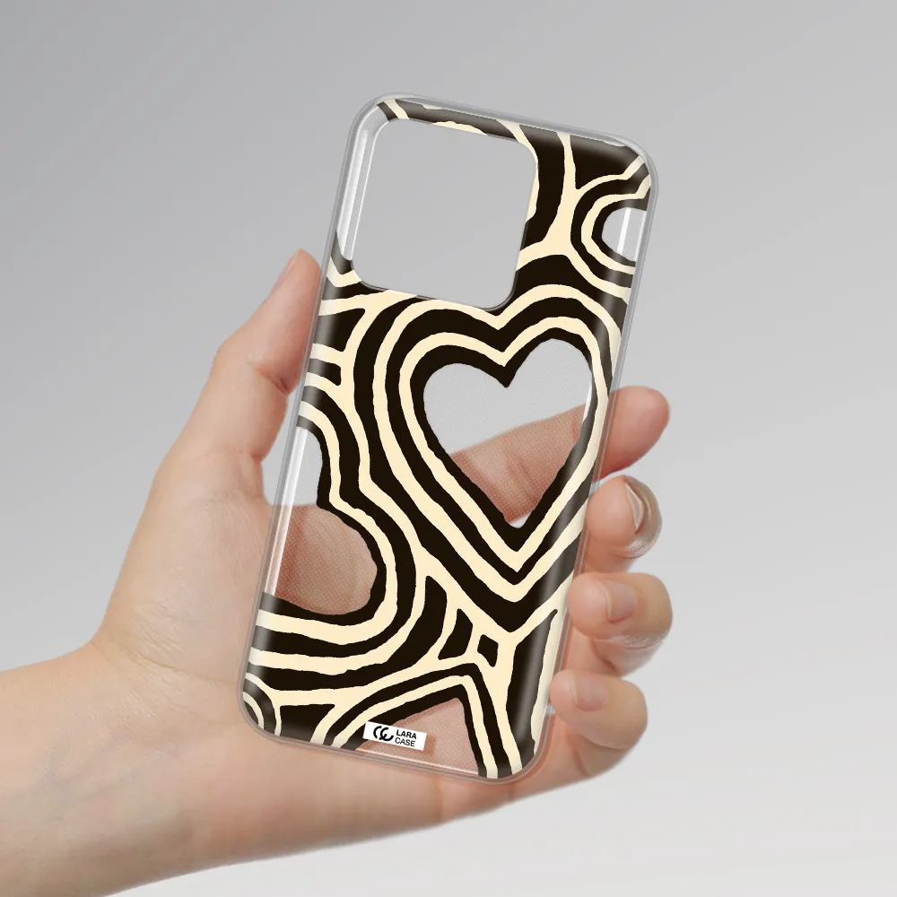 Cute Hearts Xiaomi Redmi 10A Clear TPU Case
