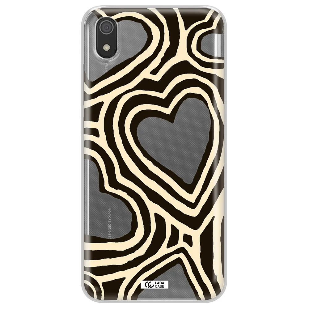 Cute Hearts Xiaomi Redmi 7A Clear TPU Case