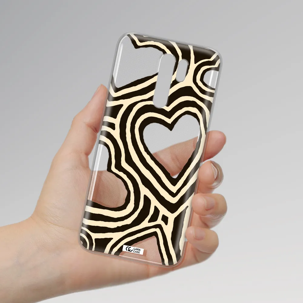 Cute Hearts Xiaomi Redmi 9 Clear TPU Case