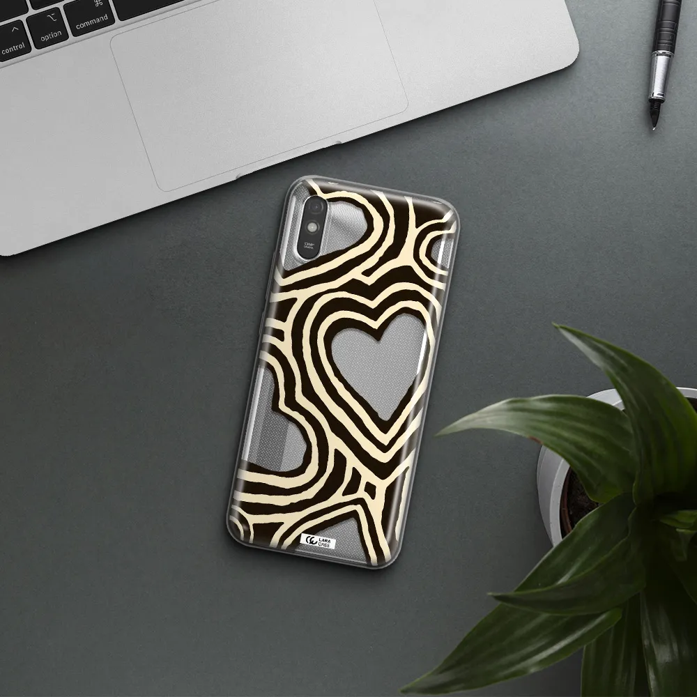 Cute Hearts Xiaomi Redmi 9A Clear TPU Case