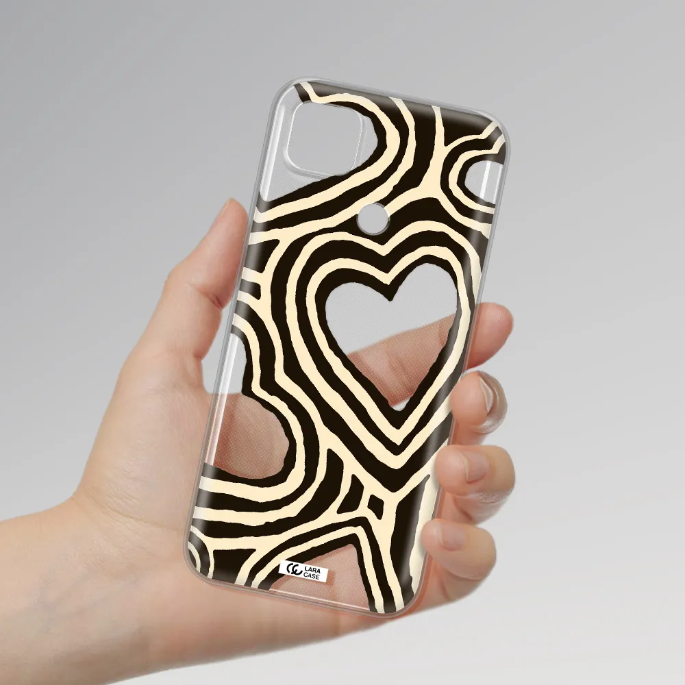 Cute Hearts Xiaomi Redmi 9C Clear TPU Case