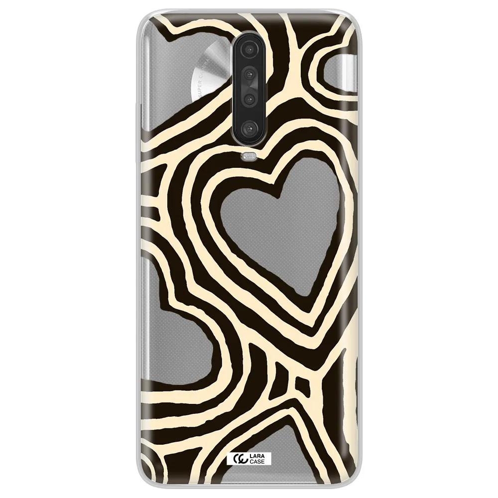 Cute Hearts Xiaomi Redmi K30 Clear TPU Case