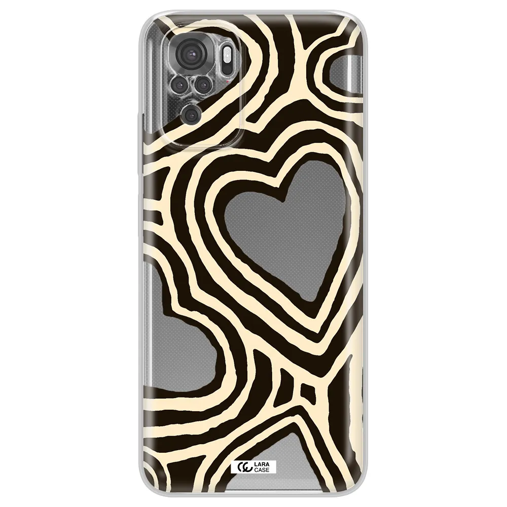 Cute Hearts Xiaomi Redmi Note 10S Clear Tpu Case