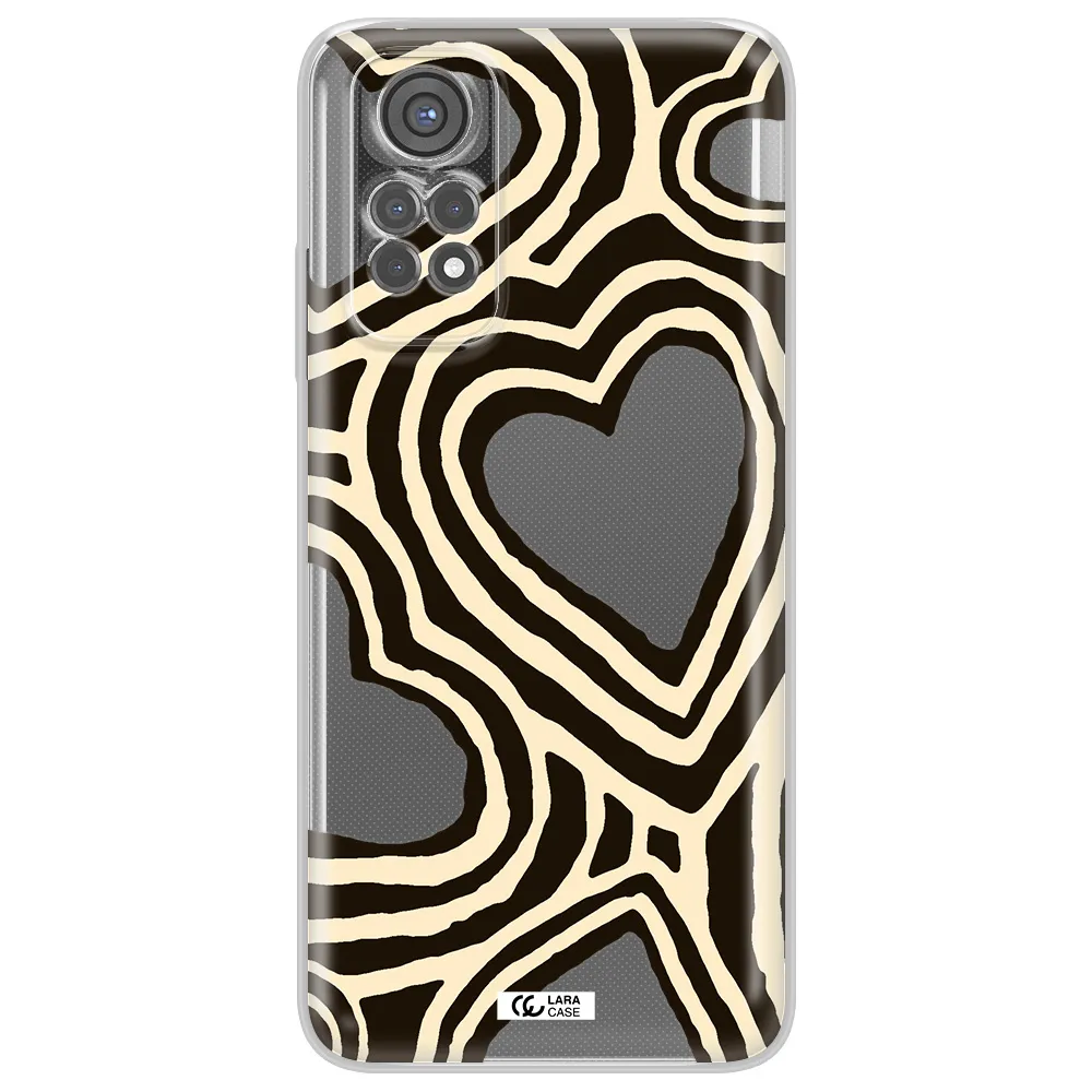 Cute Hearts Xiaomi Redmi Note 11S Clear Tpu Case
