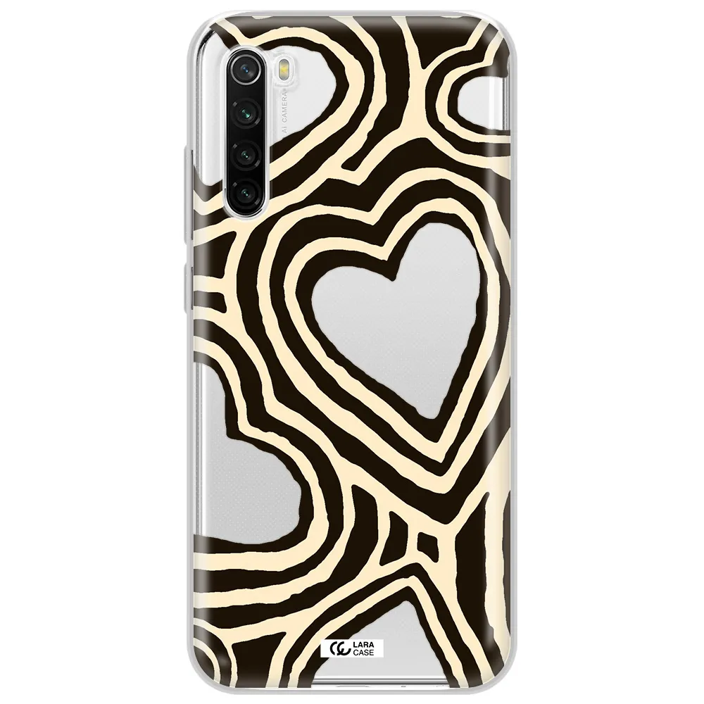 Cute Hearts Xiaomi Redmi Note 8T Clear Tpu Case