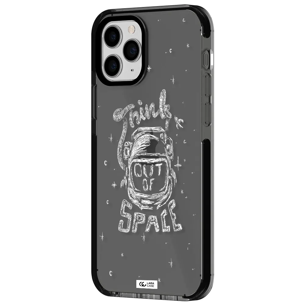 Think Out Of Space Apple iPhone 11 pro max impact Smoke Black Case