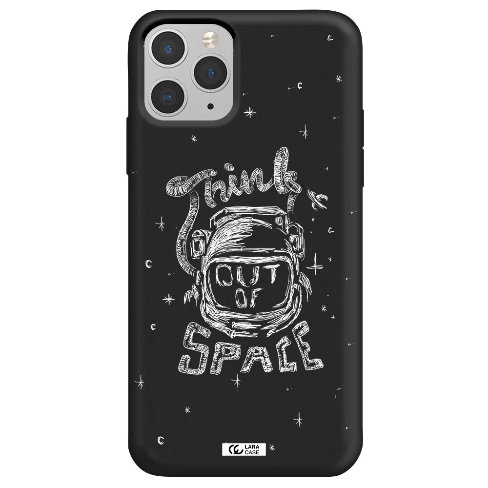 Think Out Of Space Apple iPhone 11 pro max Silicone black Case
