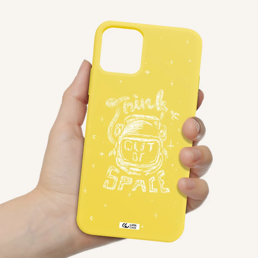 Think Out Of Space Apple iPhone 11 pro max Silicone canary yellow Case