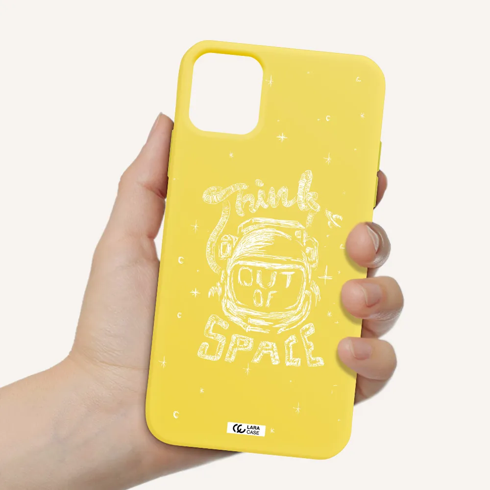 Think Out Of Space Apple iPhone 11 Silicone canary yellow Case