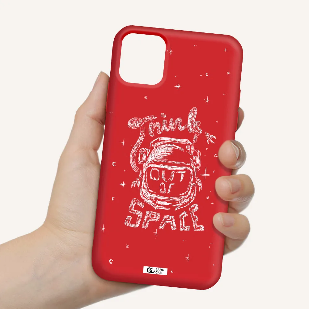 Think Out Of Space Apple iPhone 11 Silicone Imperial Red Case