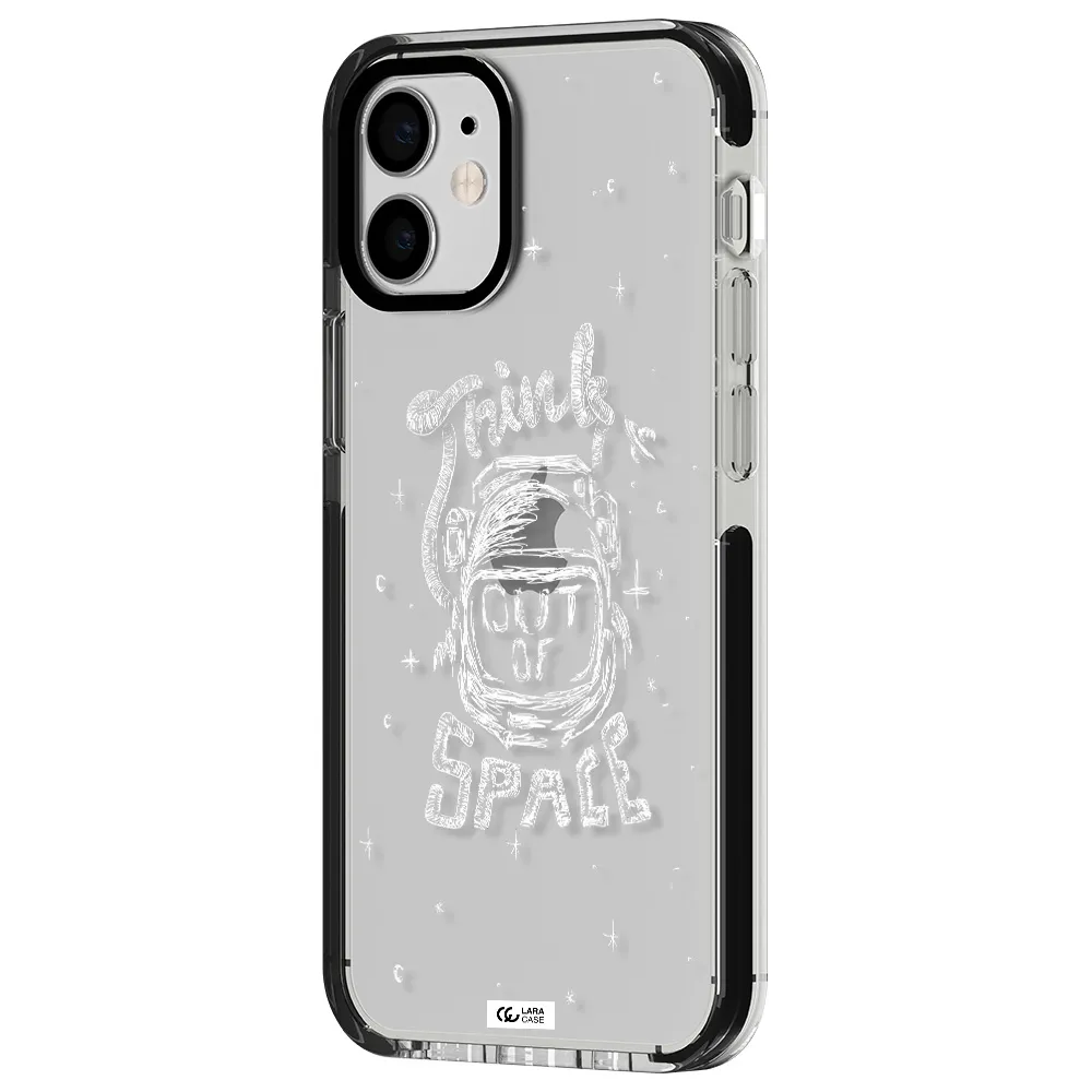 Think Out Of Space Apple iPhone 12 mini impact black border Case
