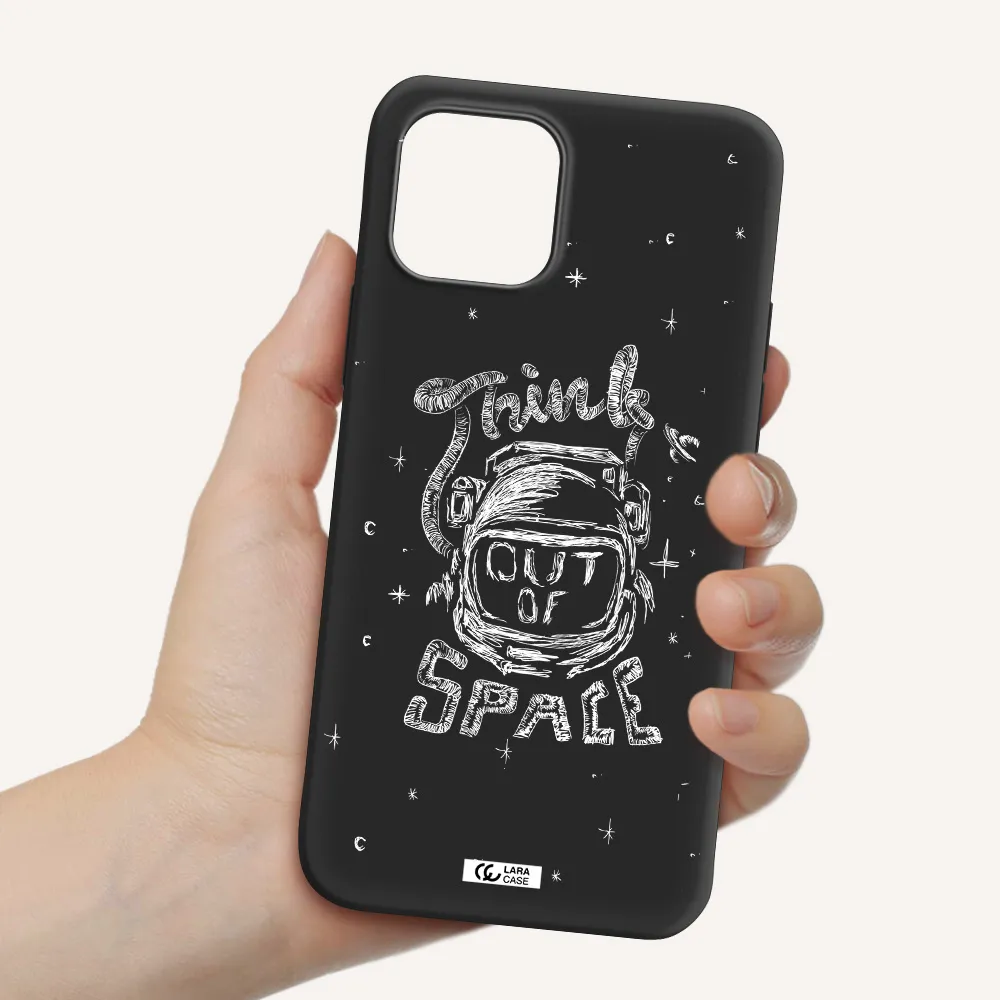 Think Out Of Space Apple iPhone 12 mini Silicone black Case