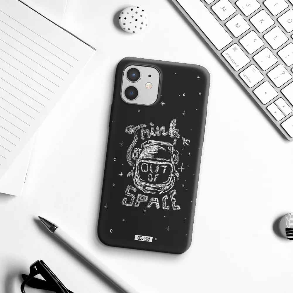 Think Out Of Space Apple iPhone 12 mini Silicone black Case