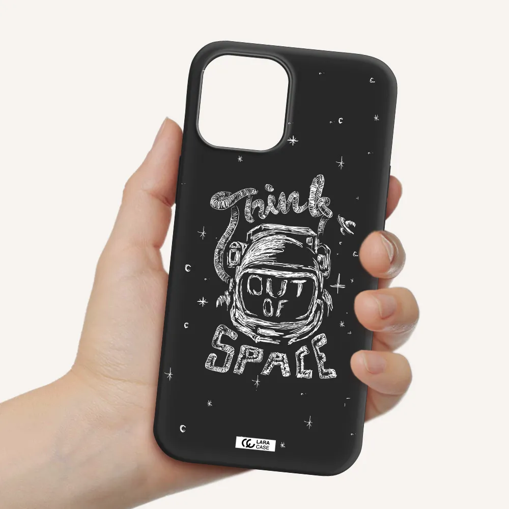 Think Out Of Space Apple iPhone 12 pro Silicone black Case