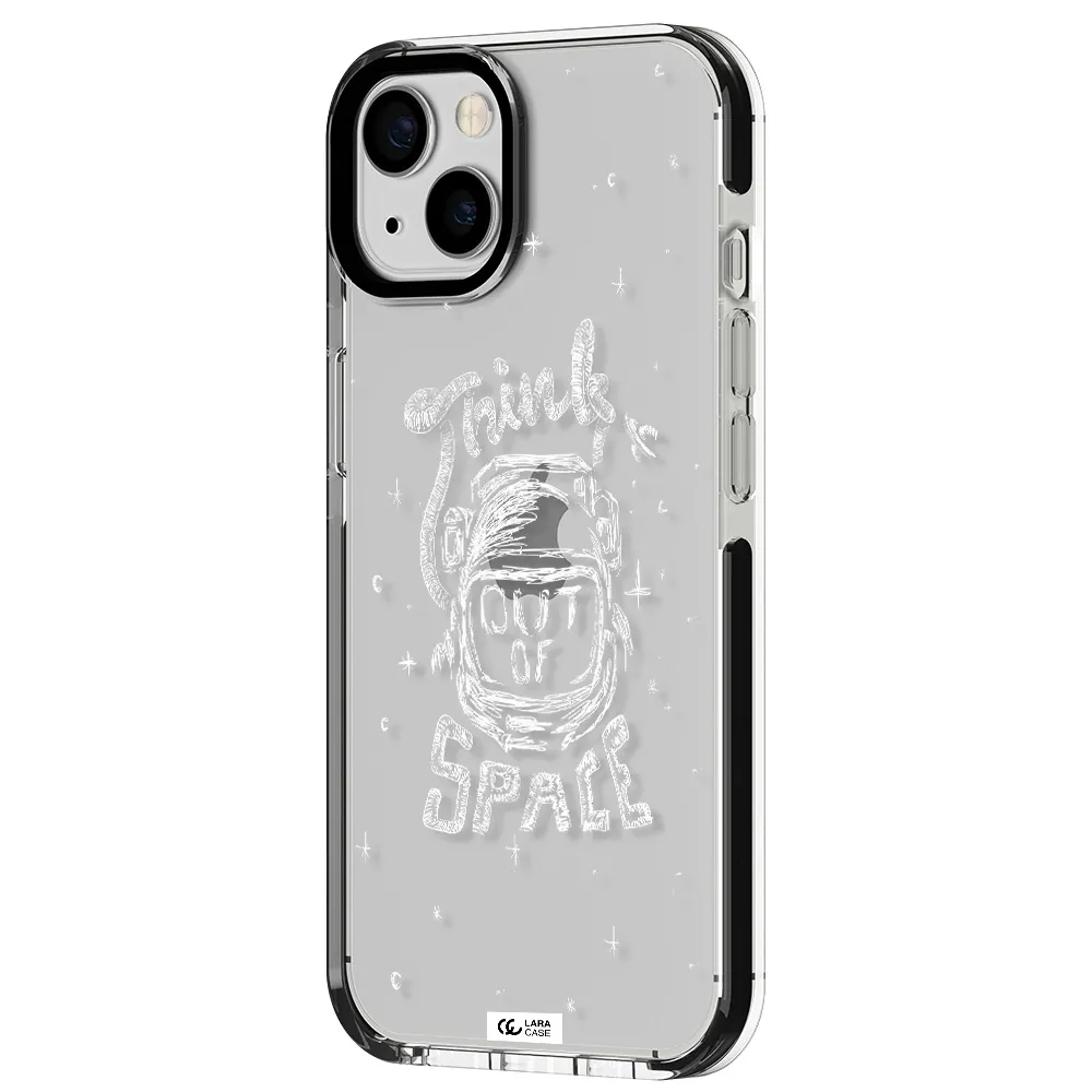 Think Out Of Space Apple iPhone 13 impact black border Case
