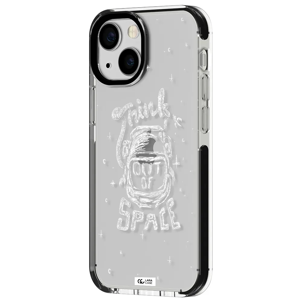 Think Out Of Space Apple iPhone 13 mini impact black border Case