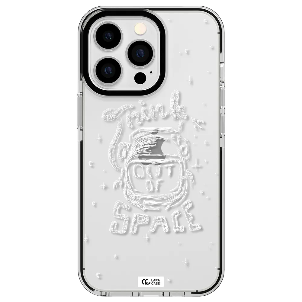 Think Out Of Space Apple iPhone 13 Pro impact black border Case