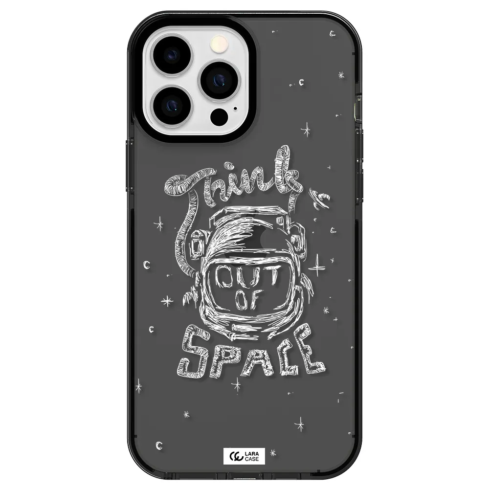 Think Out Of Space Apple iPhone 13 Pro Max impact Smoke Black Case