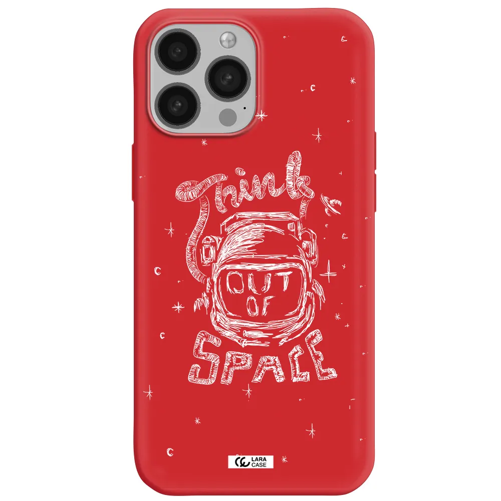 Think Out Of Space Apple iPhone 13 Pro Silicone Imperial Red Case