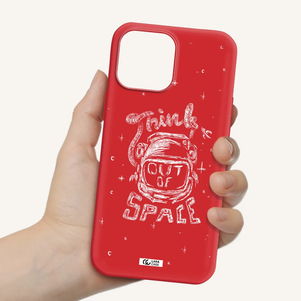 Think Out Of Space Apple iPhone 13 Pro Silicone Imperial Red Case