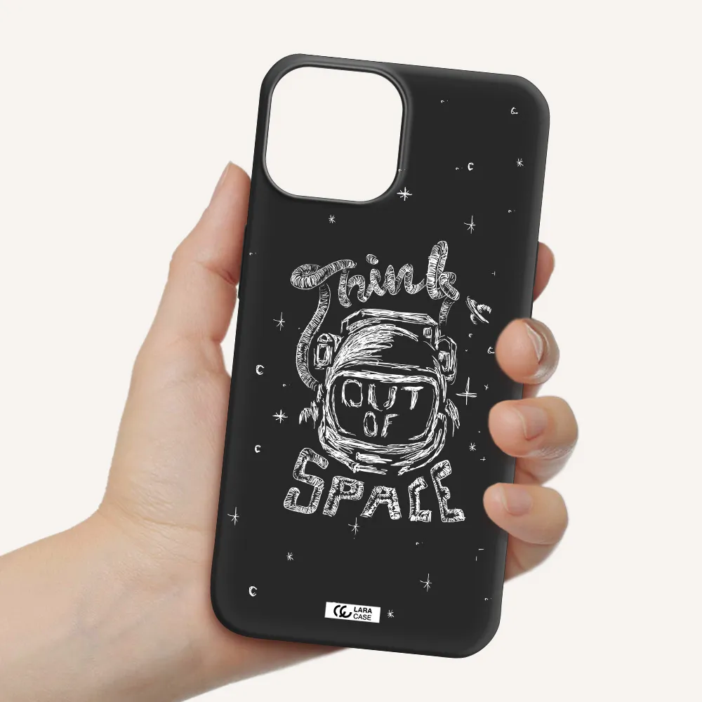 Think Out Of Space Apple iPhone 13 Silicone black Case