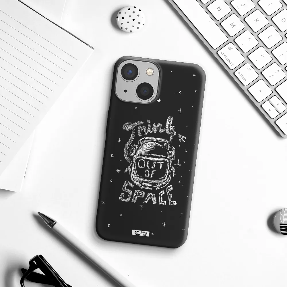 Think Out Of Space Apple iPhone 13 Silicone black Case