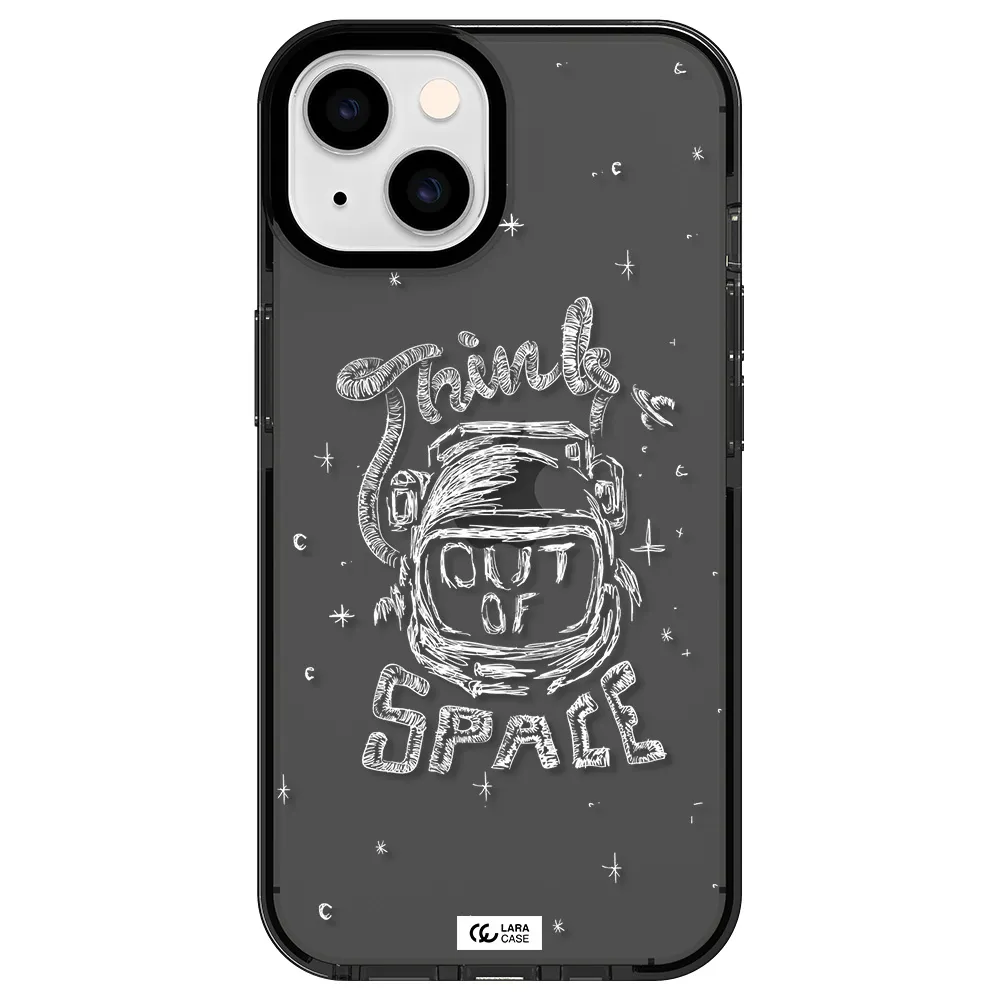 Think Out Of Space Apple iPhone 14 impact Smoke Black Case