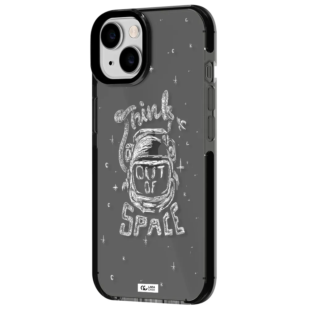 Think Out Of Space Apple iPhone 14 impact Smoke Black Case
