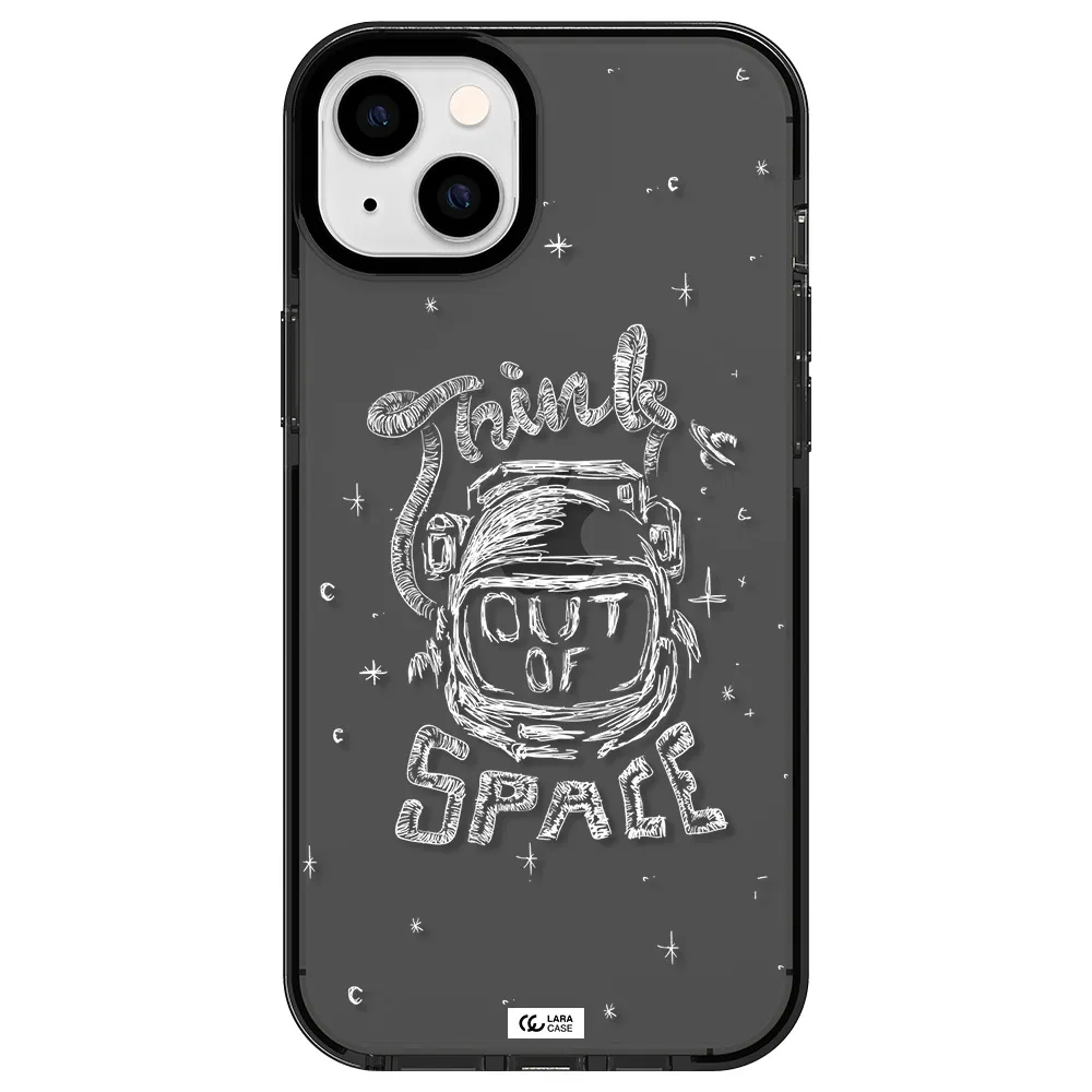 Think Out Of Space Apple iPhone 14 plus impact Smoke Black Case