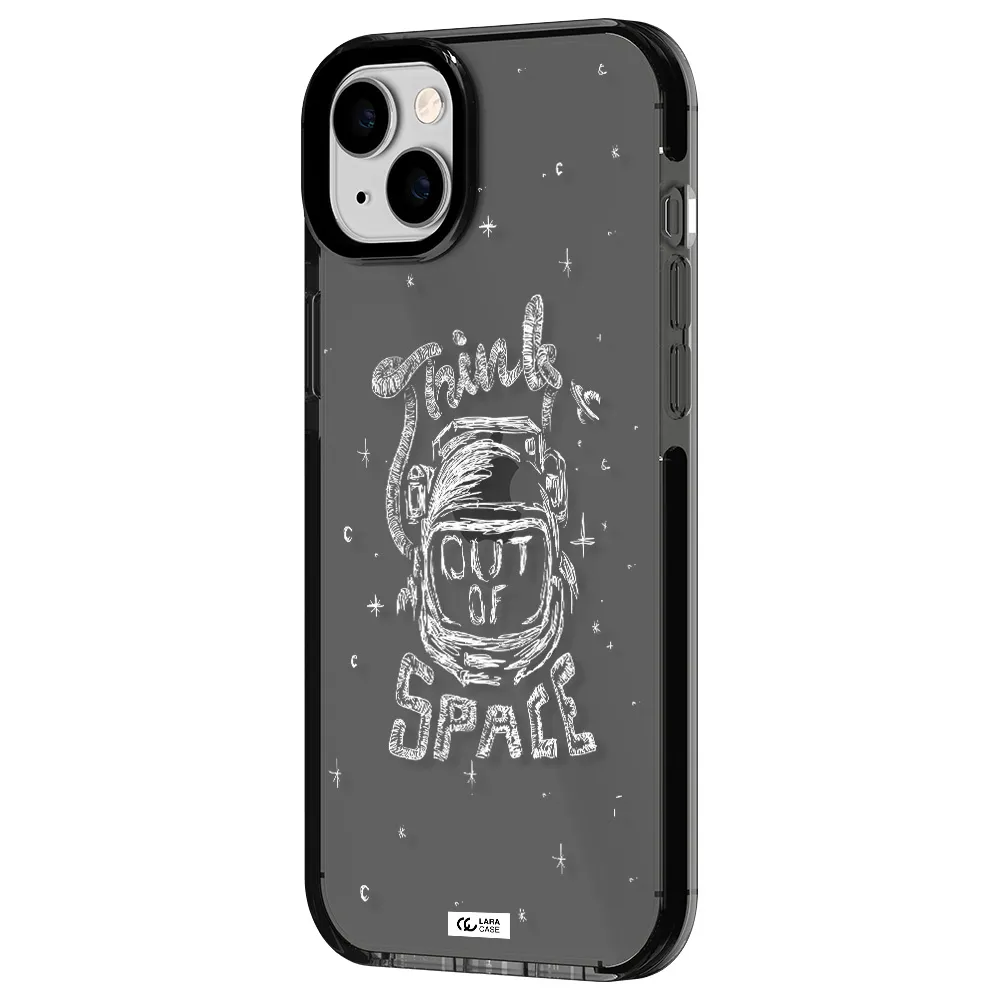 Think Out Of Space Apple iPhone 14 plus impact Smoke Black Case