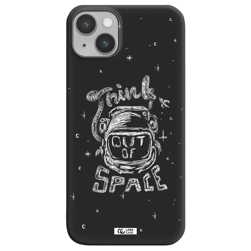 Think Out Of Space Apple iPhone 14 plus Silicone black Case