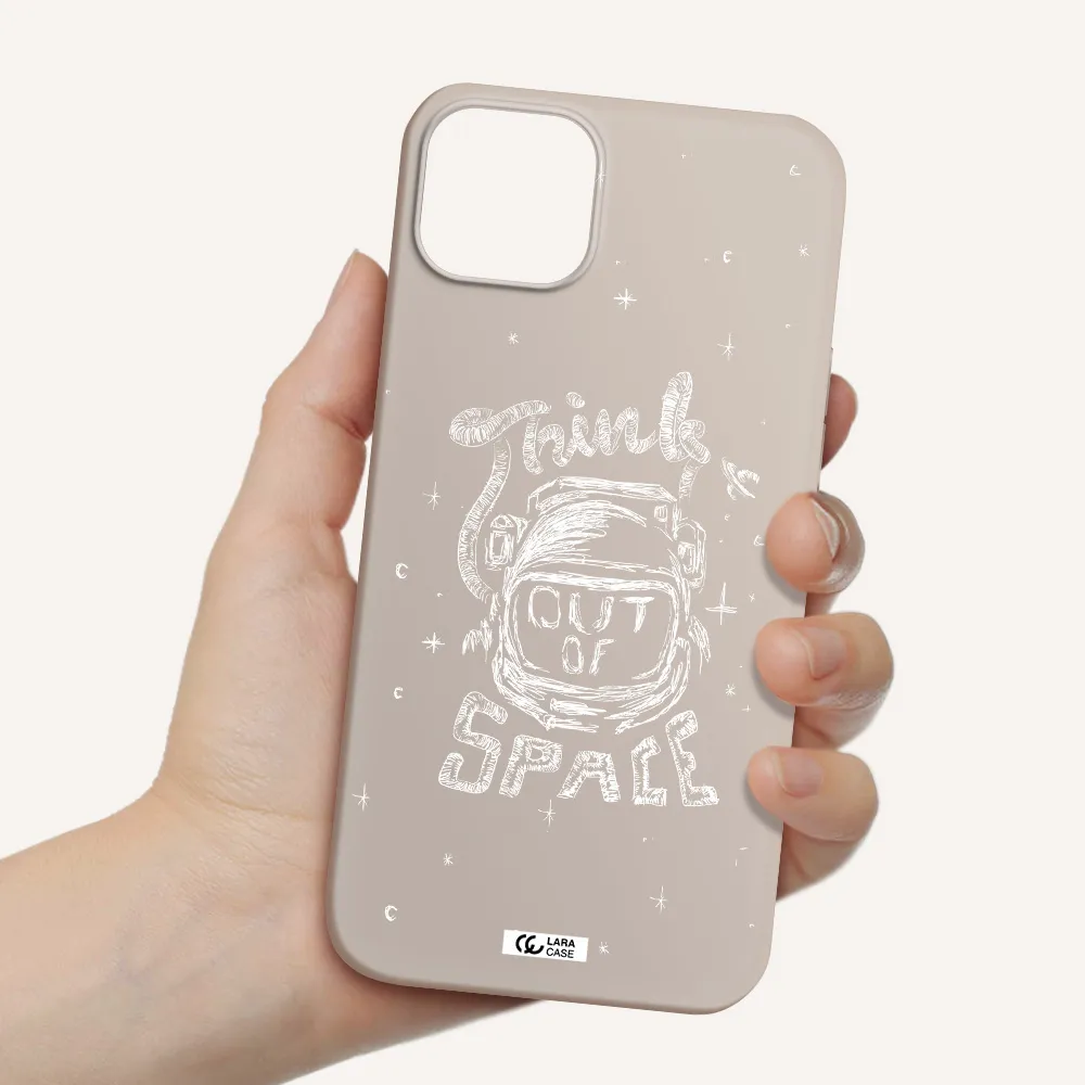 Think Out Of Space Apple iPhone 14 plus Silicone Stone Case