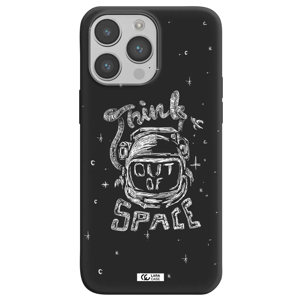 Think Out Of Space Apple iPhone 14 pro Silicone black Case
