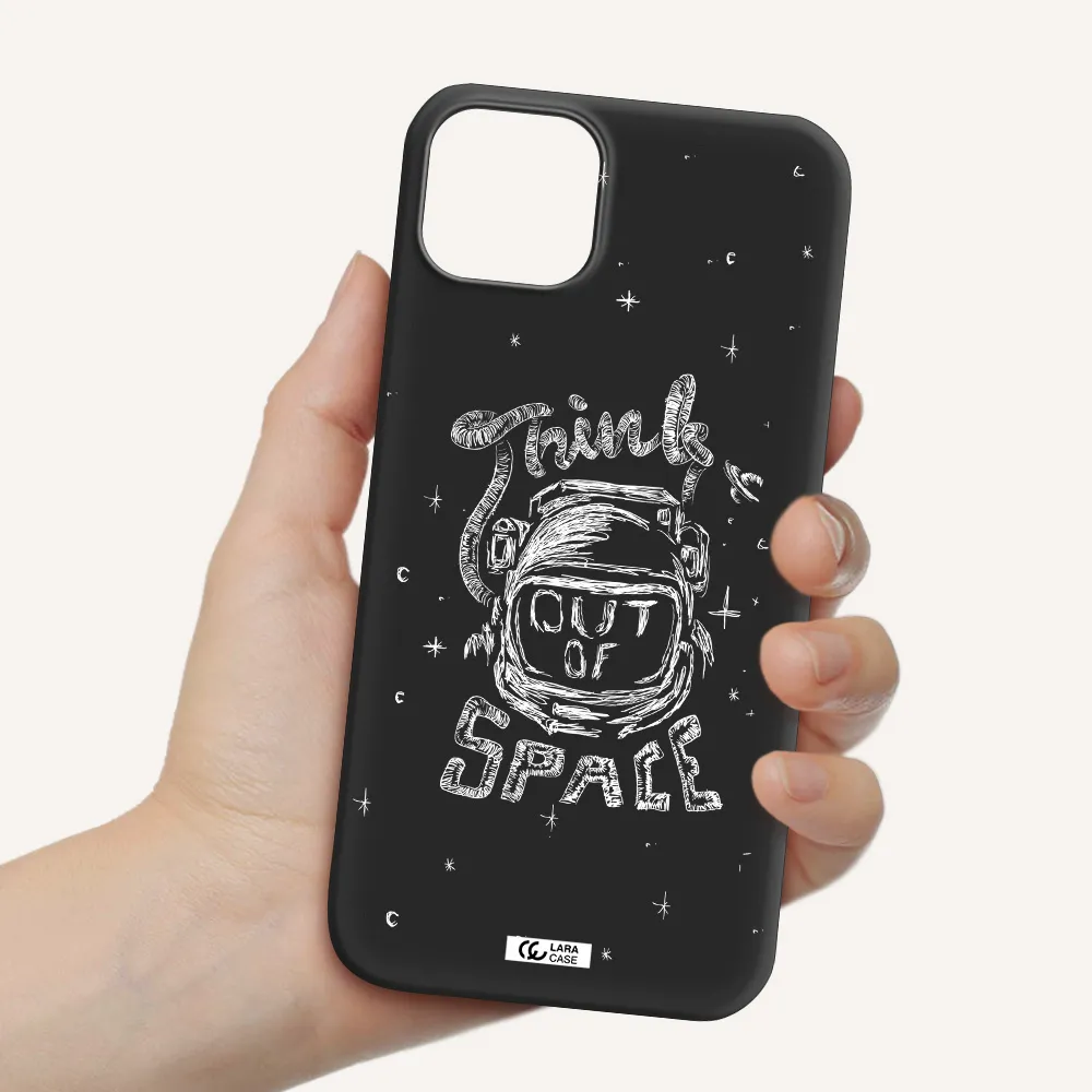 Think Out Of Space Apple iPhone 14 Silicone black Case