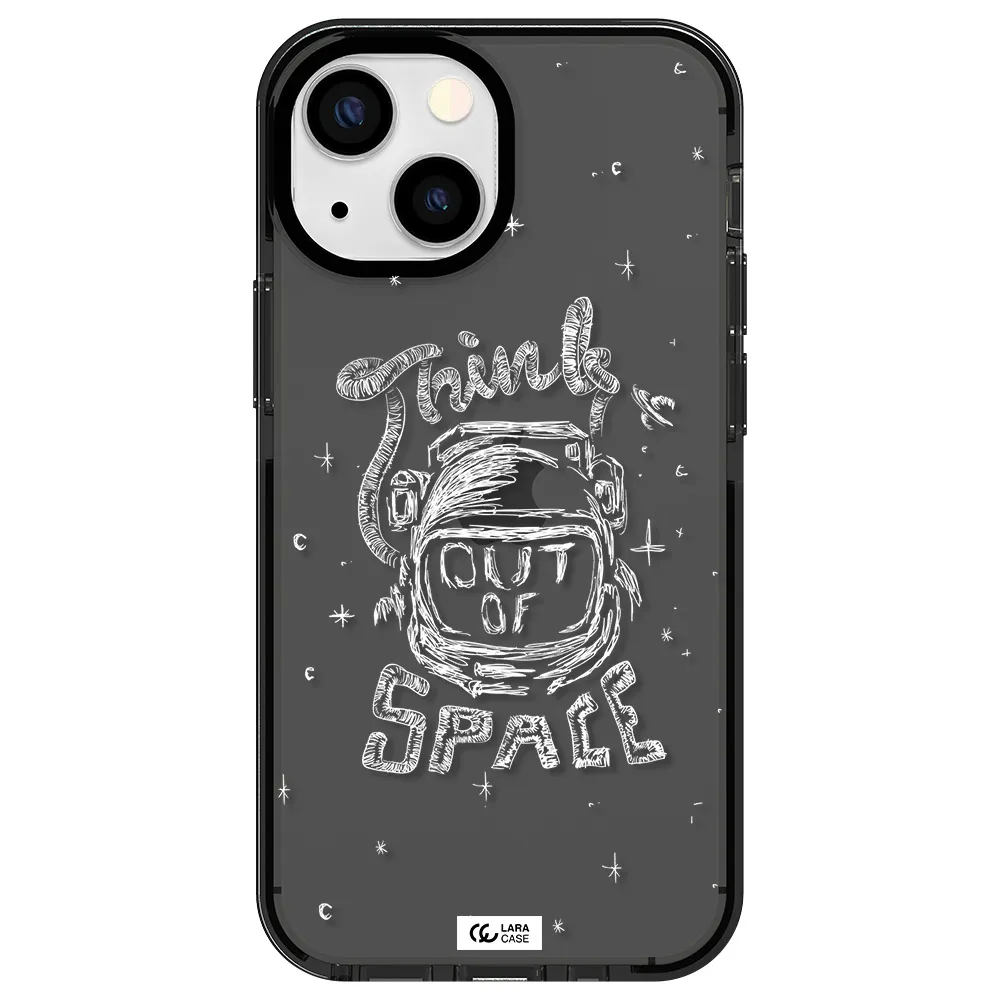 Think Out Of Space Apple iPhone 15 impact Smoke Black Case