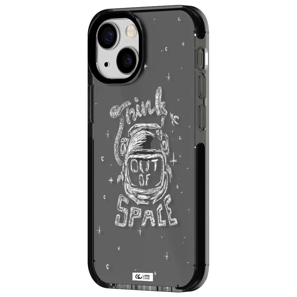 Think Out Of Space Apple iPhone 15 impact Smoke Black Case
