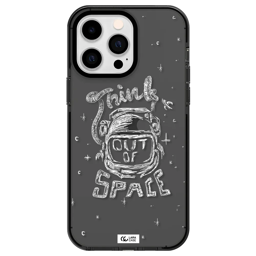 Think Out Of Space Apple iPhone 15 Pro Max impact Smoke Black Case