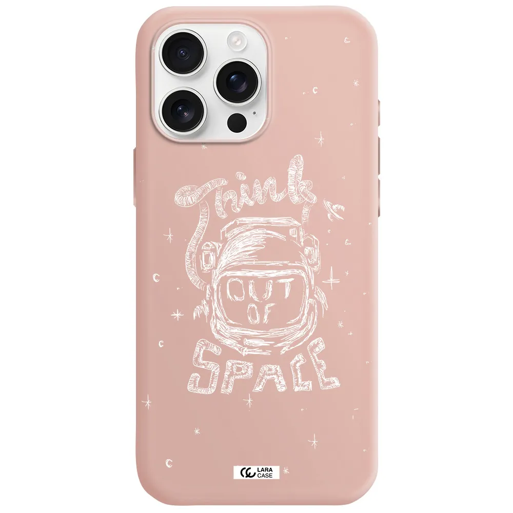 Think Out Of Space Apple Iphone 16 Pro Max Silicone Pastel Pink Case