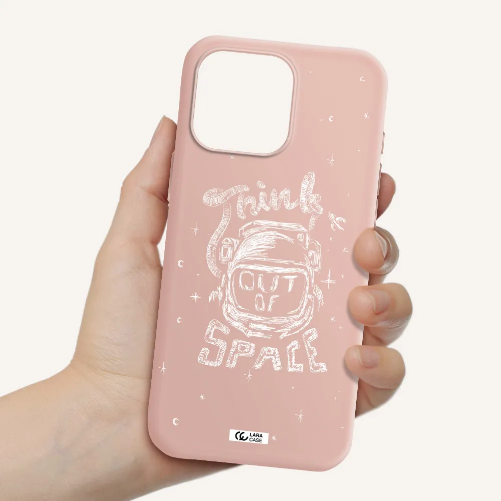 Think Out Of Space Apple Iphone 16 Pro Max Silicone Pastel Pink Case