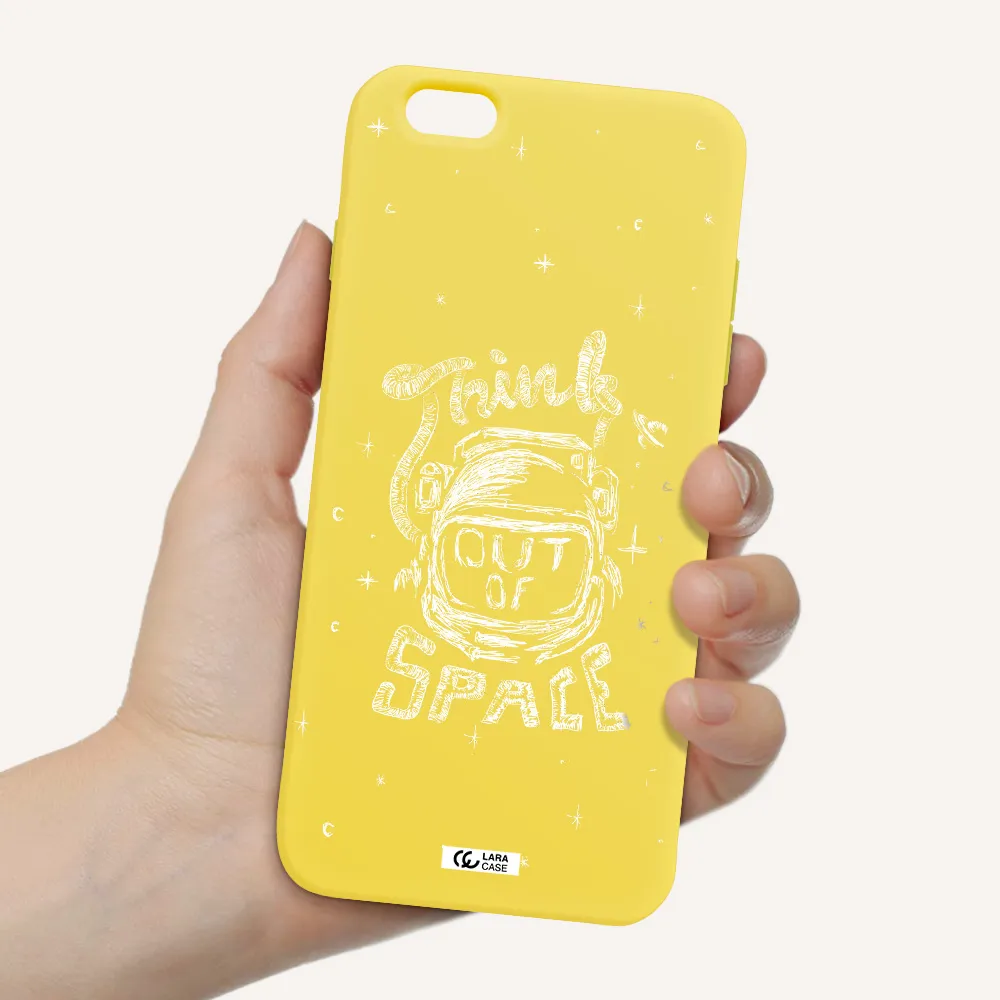 Think Out Of Space Apple iPhone 6 plus Silicone canary yellow Case